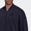 Adidas Relaxed Fit Casual Zip-Up Long Sleeve Jacket Men Outerwear Legend-Ink-Blue HC5878