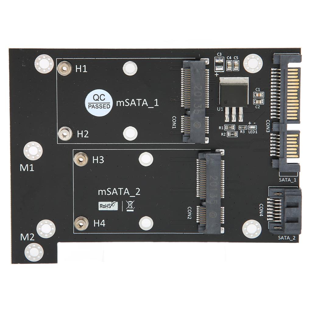 Adapter Card Dual MSATA SSD To Dual SATA3 Fast Reading Speed Converter Computer Accessories