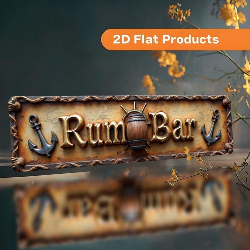 Retro Metal Wall Art for Home Office Beer Bar Decor