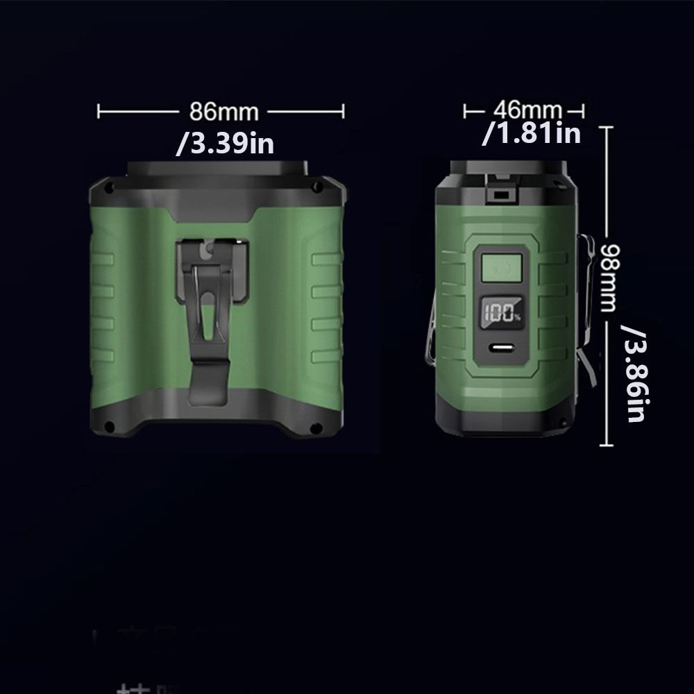 USB Rechargeable Waist Clip Fan Wearable Mini Electric Fan Mini Hanging Neck Fan Construction Site