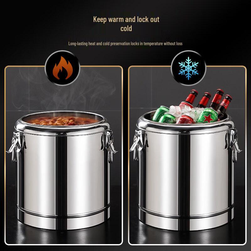 RSRDDY Large Capacity Stainless Steel Insulated Pot