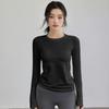 Women's Slimming Round Neck Long Sleeve Sports & Yoga Top