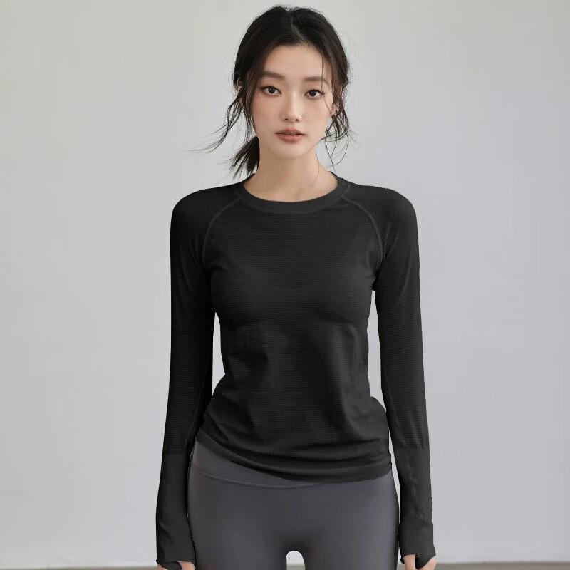 Women's Round Neck Long Sleeve Athletic Top