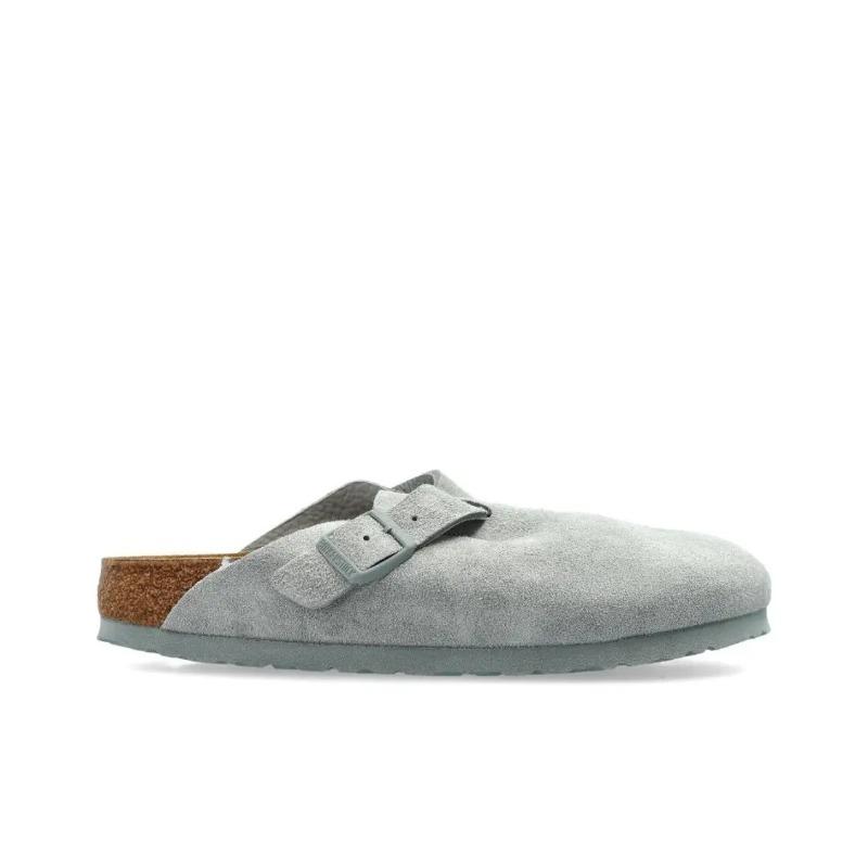 Birkenstock Boston BS Unisex Comfort Fashion Versatile EVA Wear Resistant Closed Toe Clogs Grayish Green 1029214 35