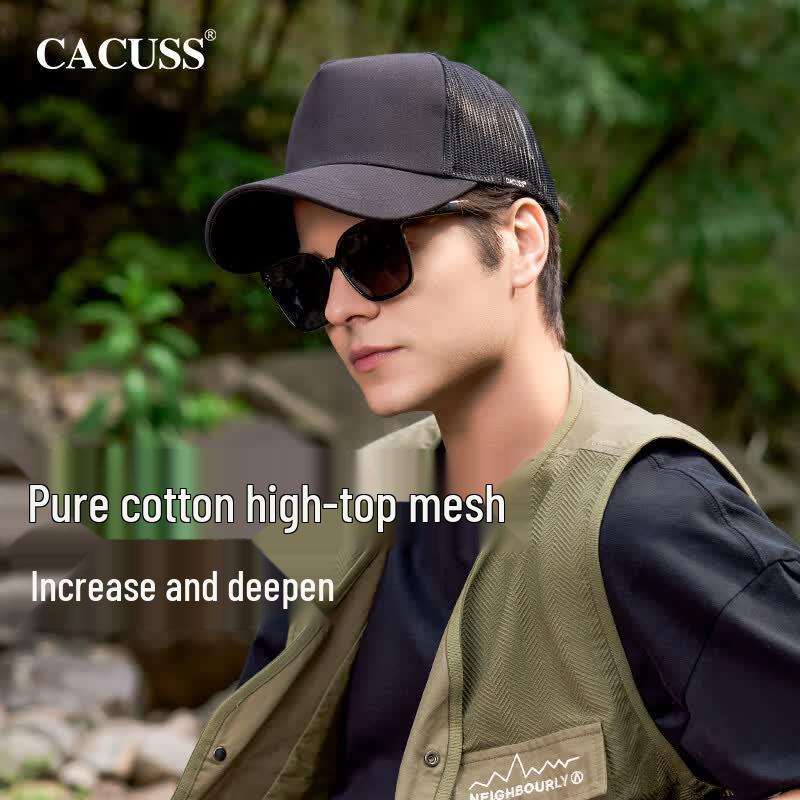CACUSS Men s Mesh High-Top Baseball Cap M (Adjustable 57-59cm)