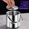 Hanyou Portable 304 Stainless Steel Double-Layer Ice Bucket 2.8L
