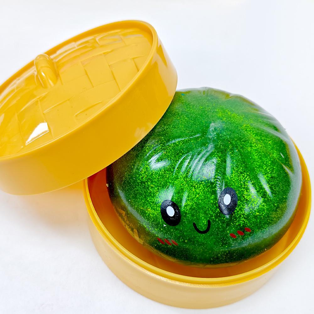 Baozi Pinch Music Soft Non-Stick Hand Squeeze Slow Rebound Fun Decompression Simulated Food Toy Vent