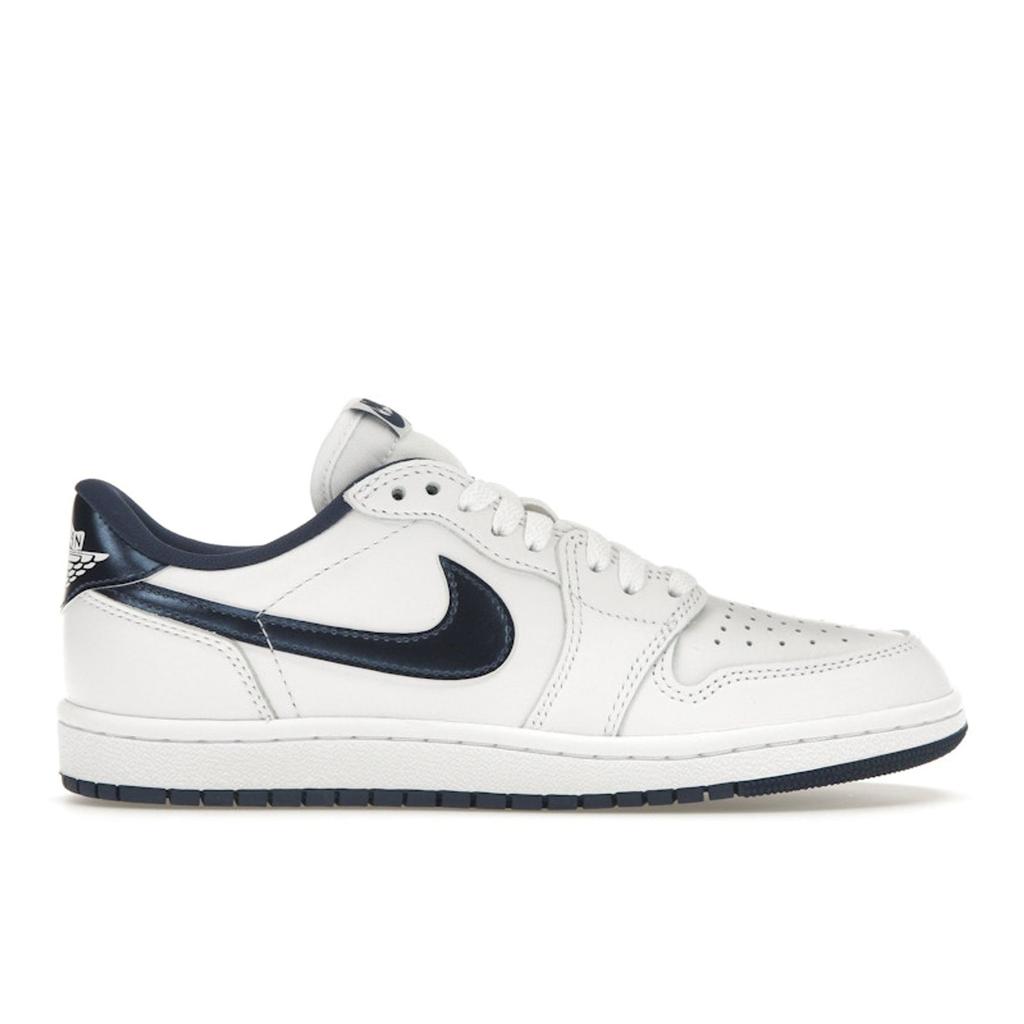 Air Jordan 1 Retro Low 85 OG Metallic Blue 2024 Men Sneakers White Summit-White Navy FB9933-141