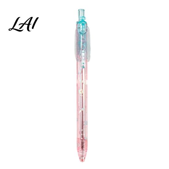 Handschrift Gereedschap voor Kantoor Glanzende Vleugels Transparant Plastic Pen Libelle Gel Schrijfwaren met Interactieve Decoratieve Pennen Dagelijks Gebruik Flapperend