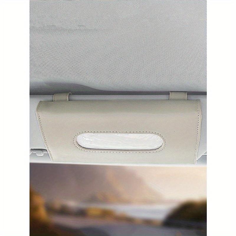 1 pz Scatola Porta Fazzoletti per Parasole Auto in PU