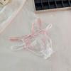 Bow French Style Briefs Mid Waist Women Underwear Lingerie Lace Flower Panties  Gifts