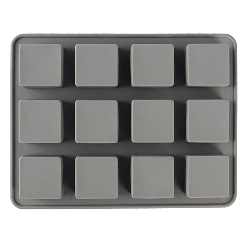 Silicone Fondant Molds Square Cube Shape Handmade DIY Soap Resin Crafts Cake Decorating Tools for Kitchen Durable Baking