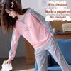 Women's Long-Sleeve Padded Pajamas, Cute Cartoon Style, Large-Size, Spring & Autumn Homewear, 2024 New Collection.