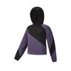 FILA Fitness Series Fashion Comfortable Casual Sports Color Block Loose Hoodie Women hoodies Purple A11W541212FPU