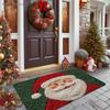 {Summer2}{MX} Christmas Reindeer Santa Claus Door Mat Merry Christmas Cartoon Carpet DIY Xmas Home Decoration Foot Mat