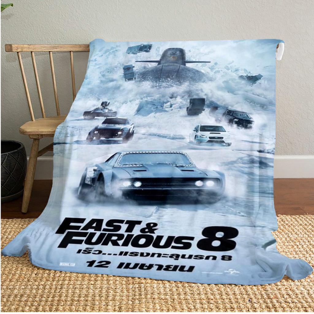 Fast Furious Action Blanket Soft And Portable All Season Home Bed Sofa Blanket Office Travel Nap Break Warm Blanket