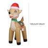 Christmas Outdoor Inflatable Reindeer Ornament Garden Prop with LED Light for Party Yard Decoration Holiday Gift