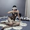 New erotic underwear erotic net coat large size one-piece elastic hollow net socks set