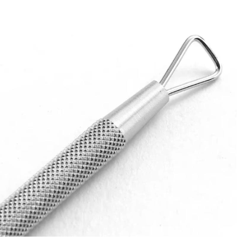 High Strength Stainless Steel Nail Polish Remover Tool Anti-deform Gel Nail Scraper Cuticle Pusher for Commercial Salons