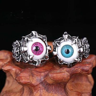 Yaratıcı Moda Vintage Ejderha Pençesi Nazar Yüzük Erkekler ve Kadınlar için Parmak Dekoru Takı Hediyesi