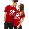 Men's Casual Round Neck Short Sleeve Pullover Valentine's Day Printed T-Shirt