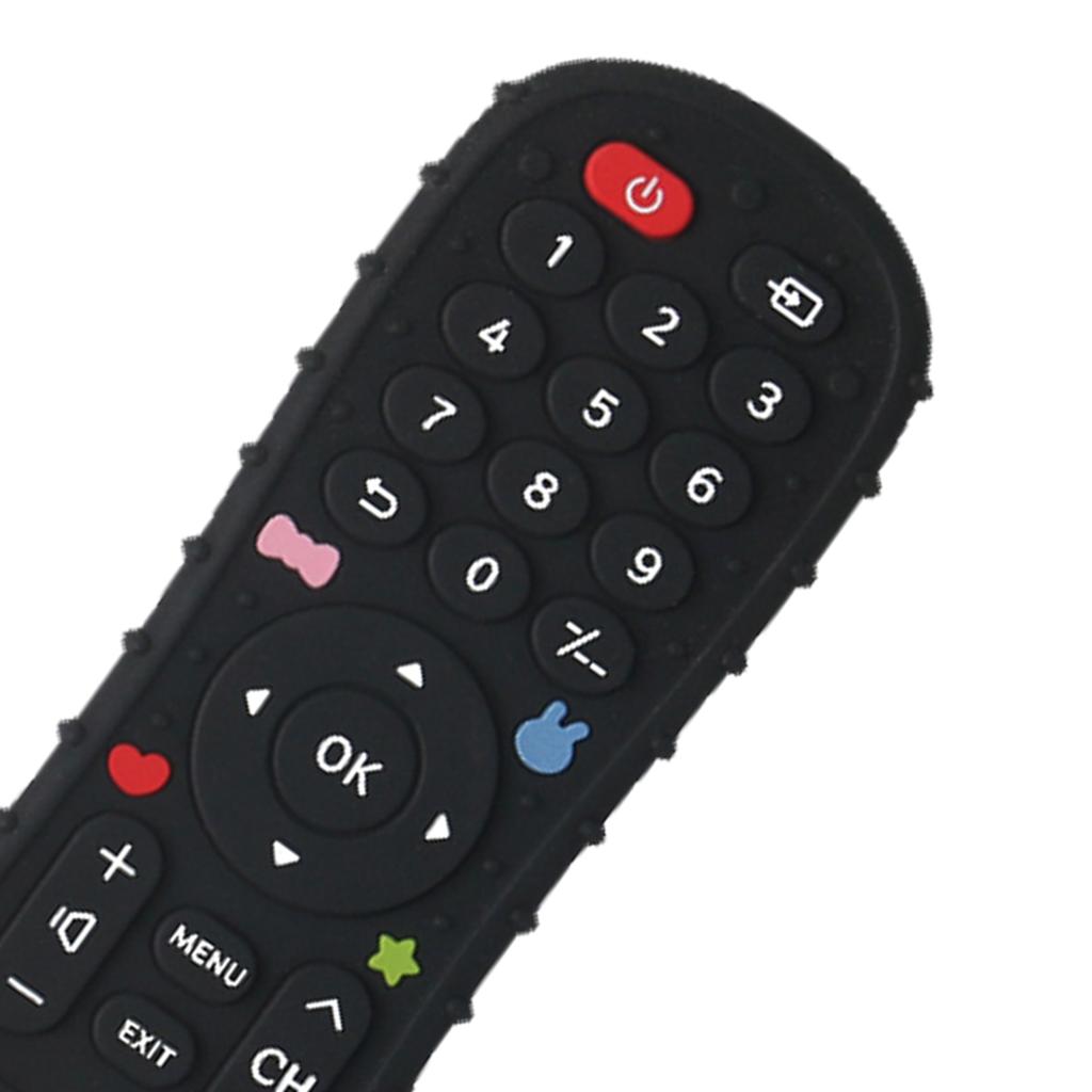 1PC Silicone Baby Toys TV Controle Remoto Forma Mordedor Brinquedo BPA Livre Silicone Dentição Brinquedo Mastigação Sensorial Acessórios Bebê