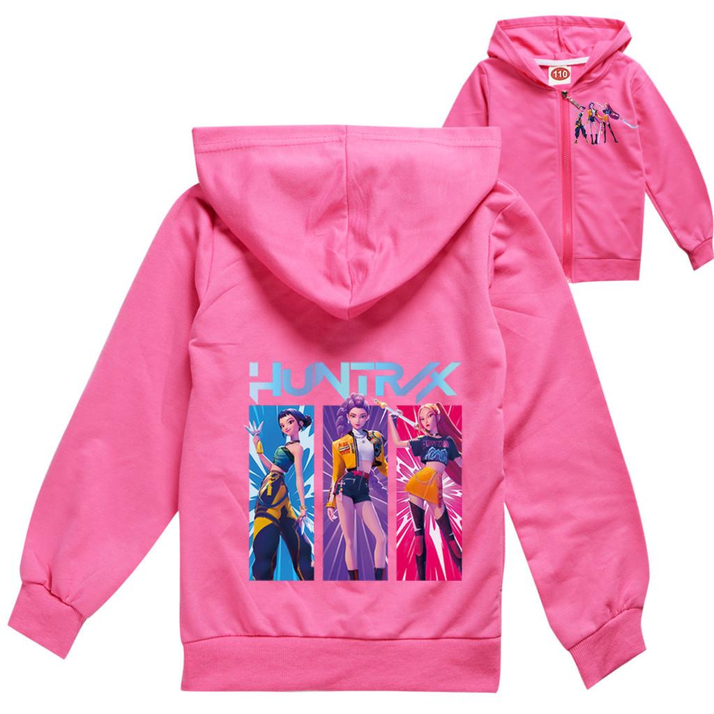 

Детская Девочка Аниме Мультфильм K-Pop Руми Зои Мира Принт Повседневная Толстовка с Капюшоном Длинные Рукава Куртка Пальто на Молнии 170cm розы красного