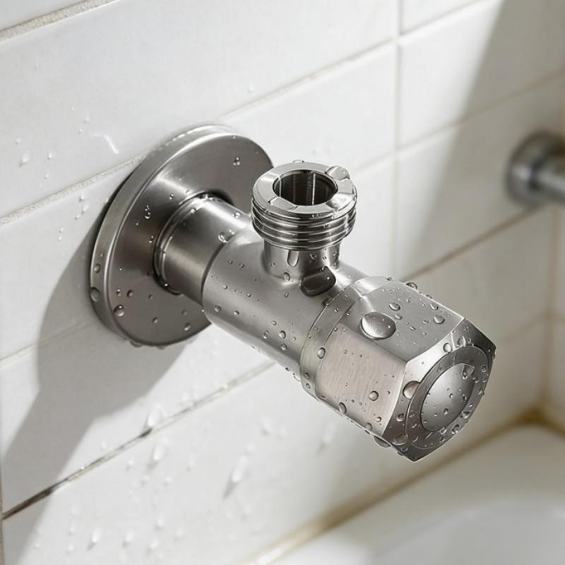 Household Universal Angle Valve for Toilet Water Heater 304 Stainless Steel Triangle Valve Thickened Explosion-proof Water Stop