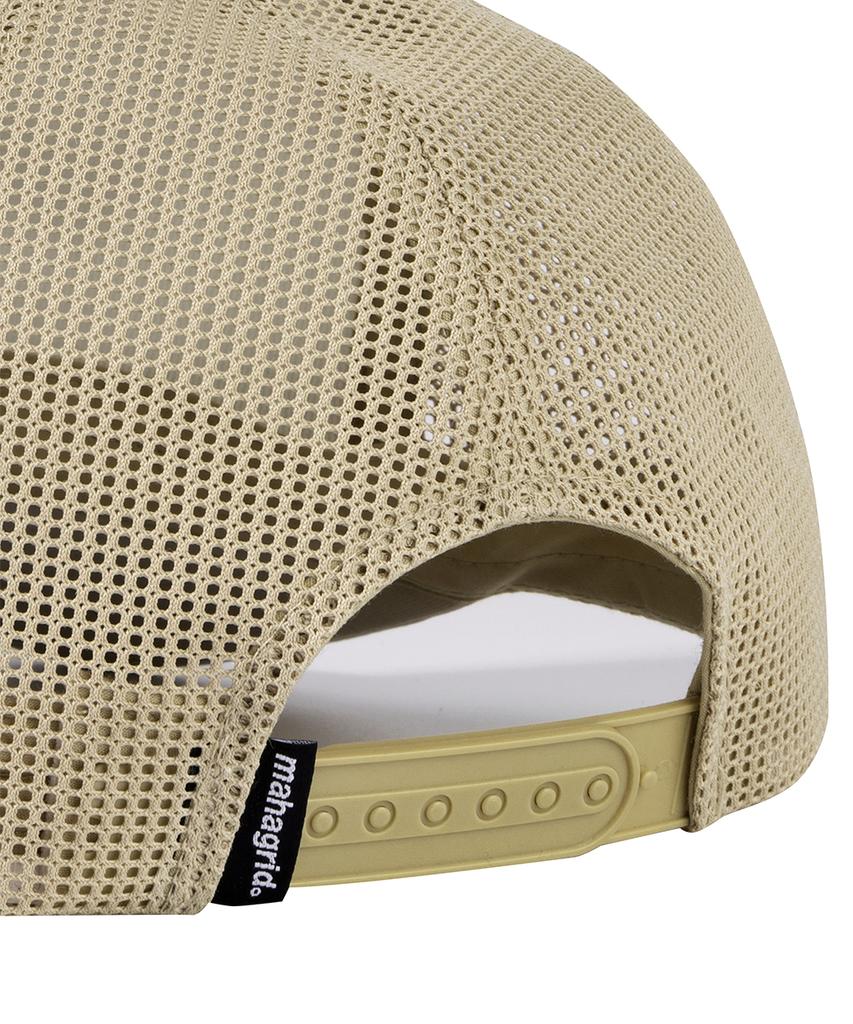 MAHAGRID Truck Mesh Trucker Cap Beige(Mg2Emmab32D)