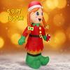 5.91FT Giant Inflatable Toy Christmas Elf with LED Lights Festive Gifts Xmas Decorations for Yard Supplies Home Ornaments