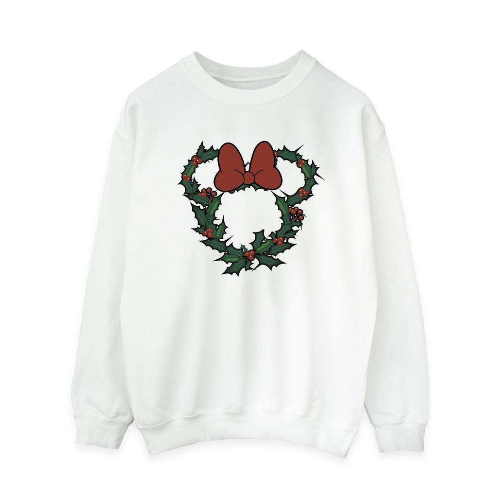 Disney Womens/Ladies Minnie Mouse Wreath Sweatshirt