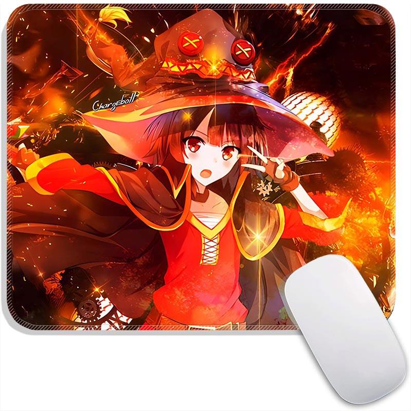 Kono Suba Anime Mouse Pad Small Gaming Mousepad Gamer Accessories Megumin Standard MousePads PC Compact Non-Slip Office Mousemat