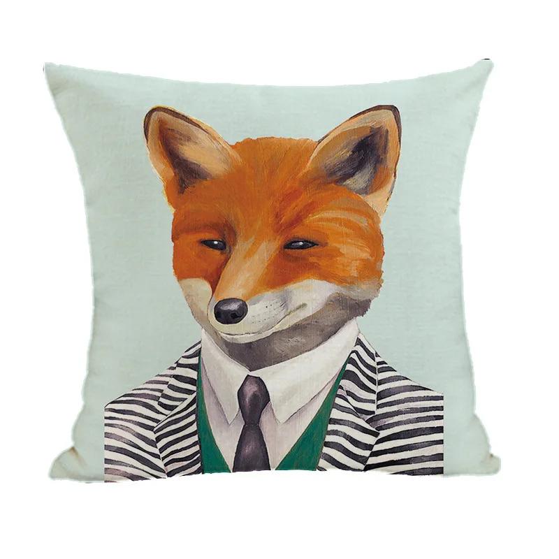 Kreatywna urocza poszewka na poduszkę z poliestru we wzór w zwierzęcy nadruk do dekoracji sofy w salonie domowym poduszka poszewka