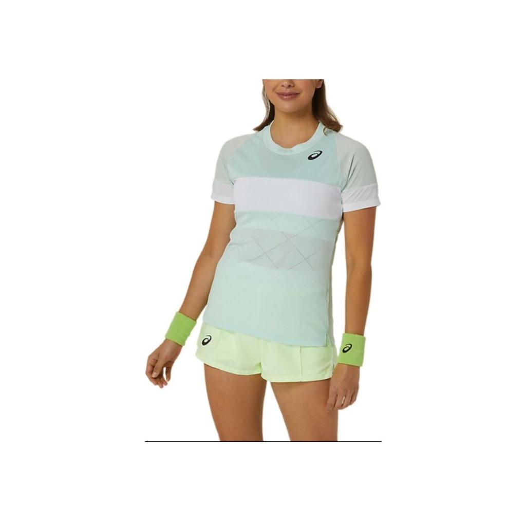 Asics Game SS Quick-Dry Breathable Knit Short Sleeve T-Shirt Women Tops Light-Blue 2042A301-409