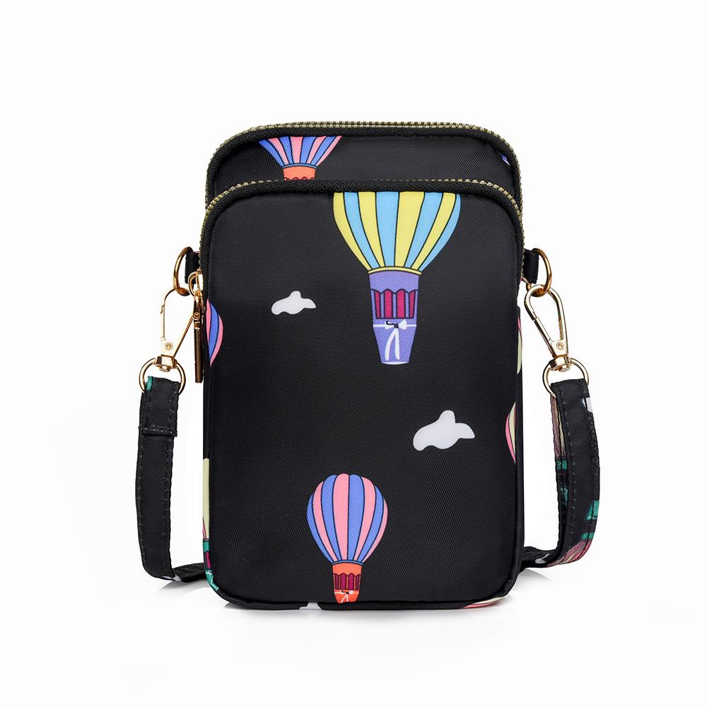 

Multi-purpose waterproof wear-resistant large capacity crossbody bag women s multi-layer zipper neck shoulder mobile phone bag