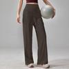 Loose Straight-leg Sweatpants Drape and Thin High Waist Running Training Outdoor Fitness Breathable Yoga Pants Flared Pants Thin