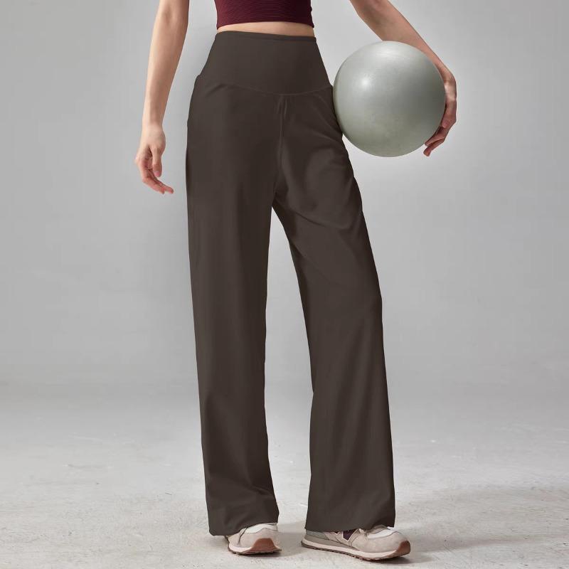 Loose Straight-leg Sweatpants Drape and Thin High Waist Running Training Outdoor Fitness Breathable Yoga Pants Flared Pants Thin