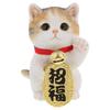 Maneki Neko Cat Calico Welcomes Brings Good Present Benny's (Benny's) (Lucky Cat) Figurine, Decor, Polyresin, Cat, Customers, Fortune, Gift, QB-040MIX