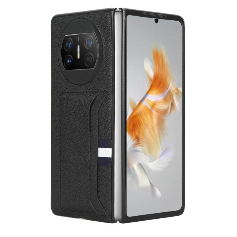 Suitable for Huawei Mate X7/X6/X5 phone case with card slot and leather cover, Huawei Mate X3 phone case