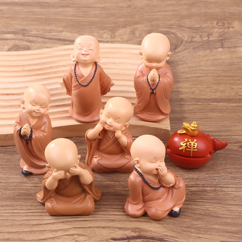 The  Ping An Little Monk Peaceful Little Monk Car Interior Decoration Buddha Zen Monastery Car Accories Str Relief M Driver S