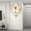 Jiu Jiuda Cream Style Floral Wall Clock