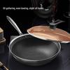 KOBACH 32cm 304 Stainless Steel Honeycomb Non-Stick Wok