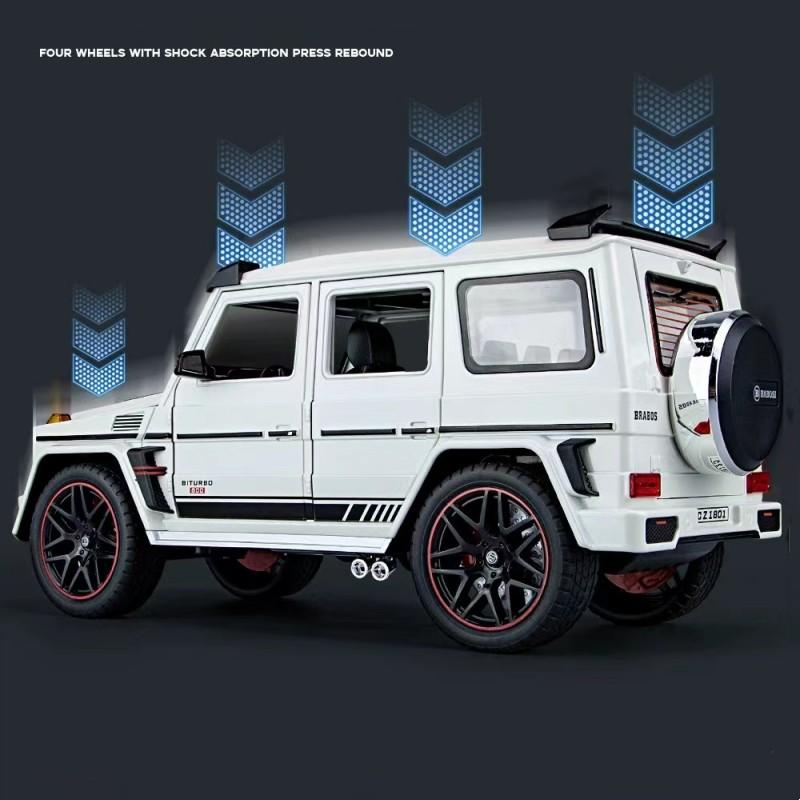 1/18 G800 Off Road Vehicle Alloy Car Model Die cast Metal Model Car Simulation Sound and Light Children's Toy Gifts Collectibles