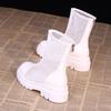 Short Boots Women's Thick-soled Martin Boots Spring and Summer Thin Flat-bottomed Mesh Cool Boots Versatile Breathable Boots