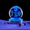 Four Sacred Beasts 3D Crystal Ball Night Light - Bluetooth Luminous Ornament for Birthdays & Qixi Festival