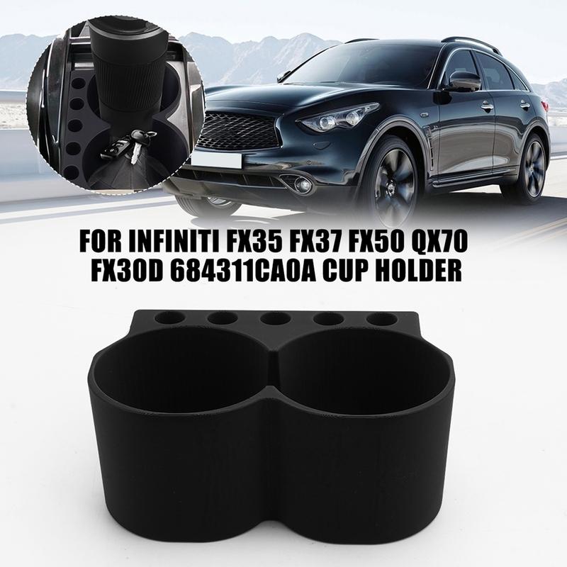 Double Hole Beverage Coffee Cup Holder For Infiniti FX35 FX37 FX50 QX70 FX30D 684311CAOA Cup Holder