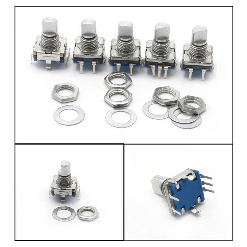 5Pcs Rotary Encoder Push Button Switch Keyswitch Electronic Components 12mm I