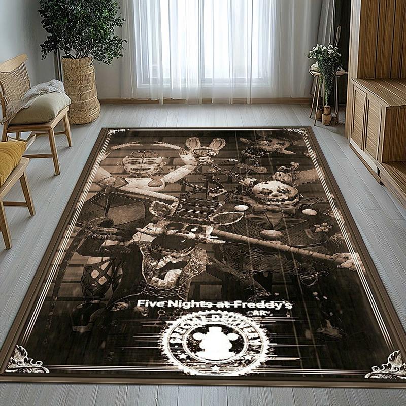 Horor Freddy F-FNAF Hry Obývací pokoj Protiskluzový koberec Měkký koberec do ložnice Dětský herní pokoj Pohovka, Domácí dekorace Rohožka Dárek