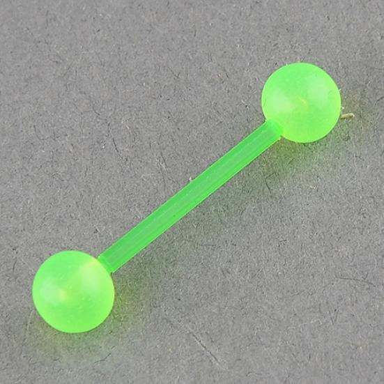 Bilancieri a sfera per piercing al corpo con borchie per lingua e naso luminosi alla moda punk da donna
