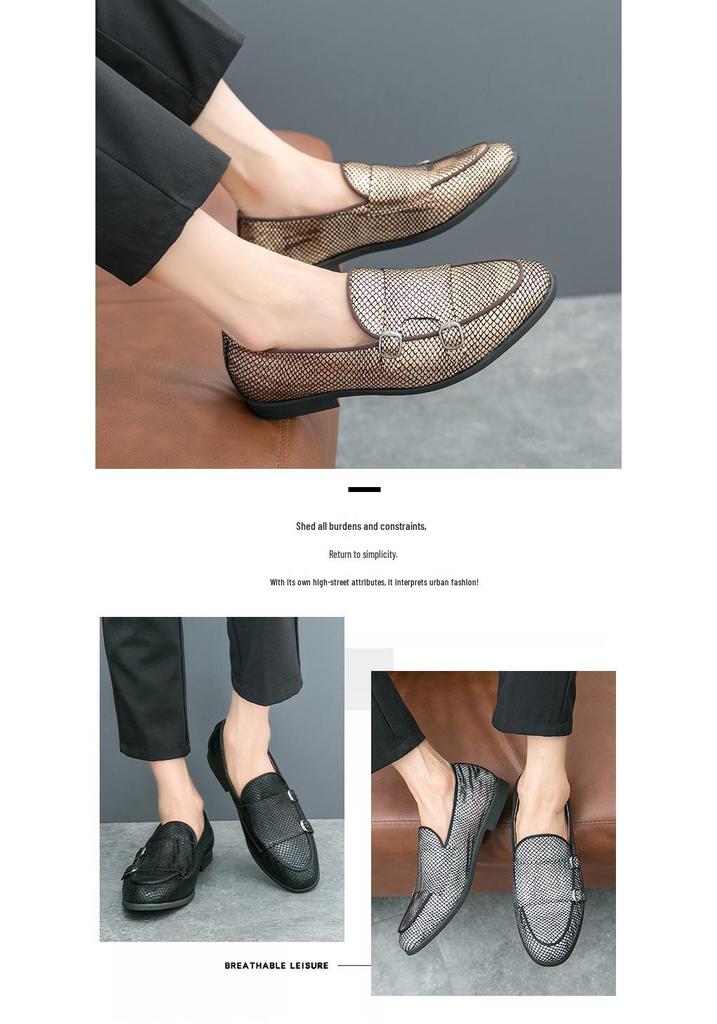British Style Men's Leather Loafers - Large Size, Slip-On, Spring/Autumn Driving Shoes